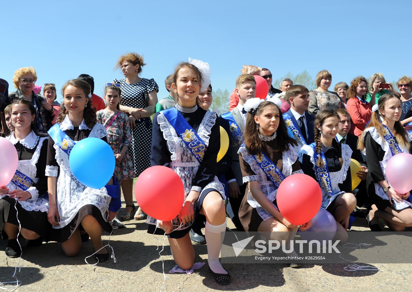 Last school bell in Russian schools