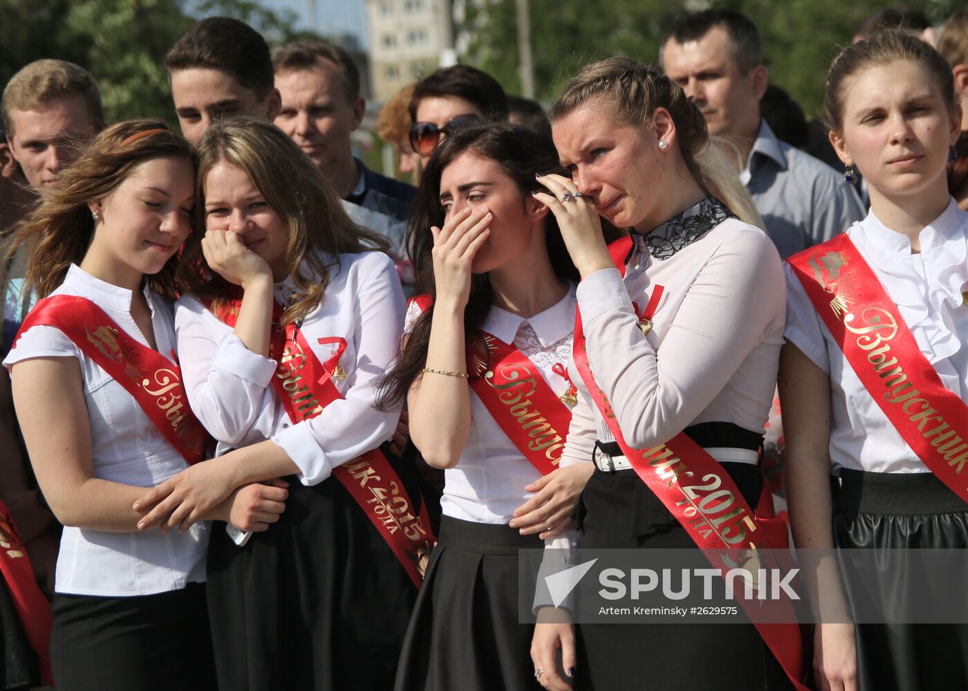 Last school bell in Russian schools