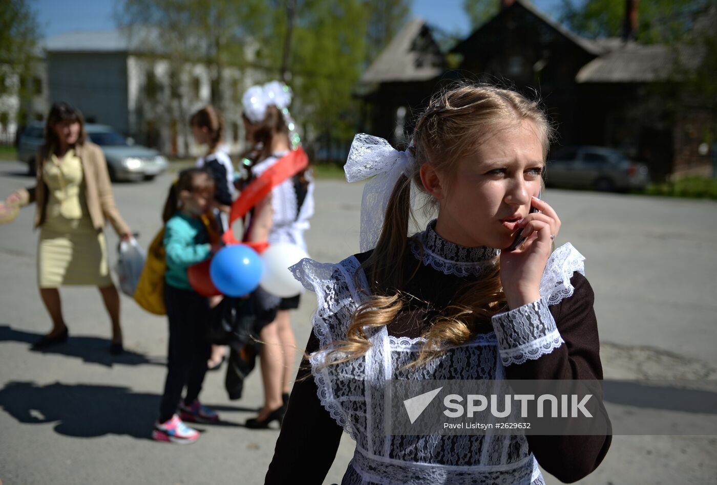 Last school bell in Russian regions