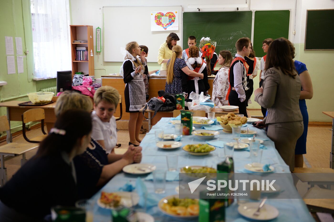 Last school bell in Russian regions