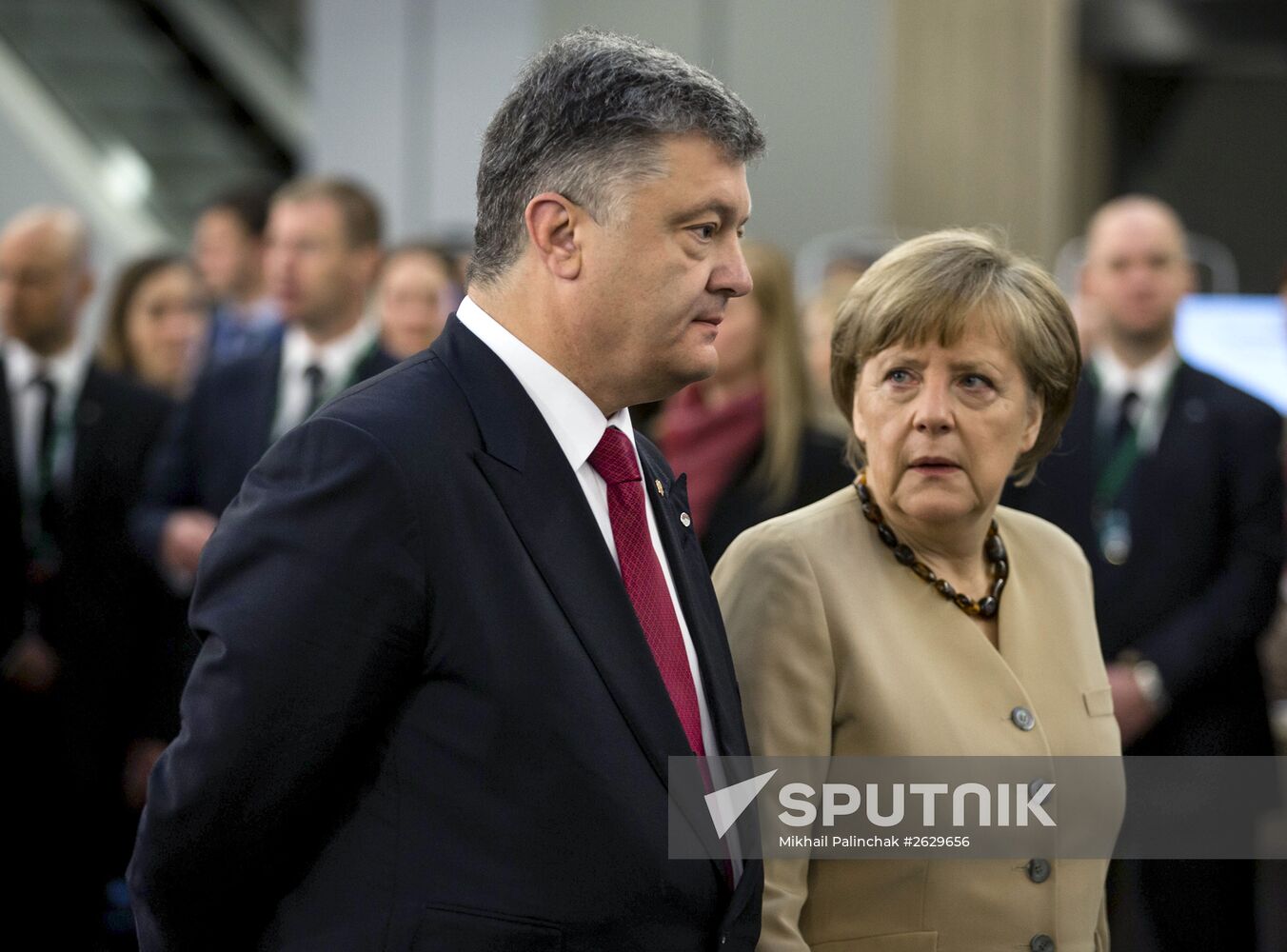 Ukraine's President Poroshenko visits Latvia