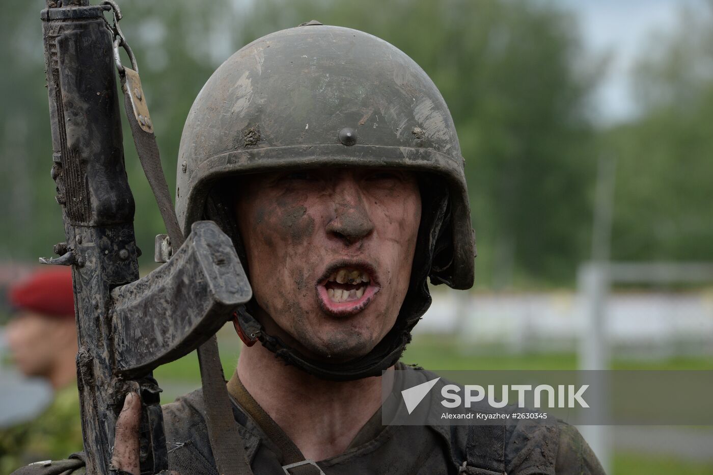 Personnel take maroon beret exam in Novosibirsk