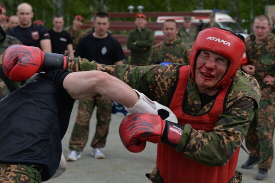 Personnel take maroon beret exam in Novosibirsk