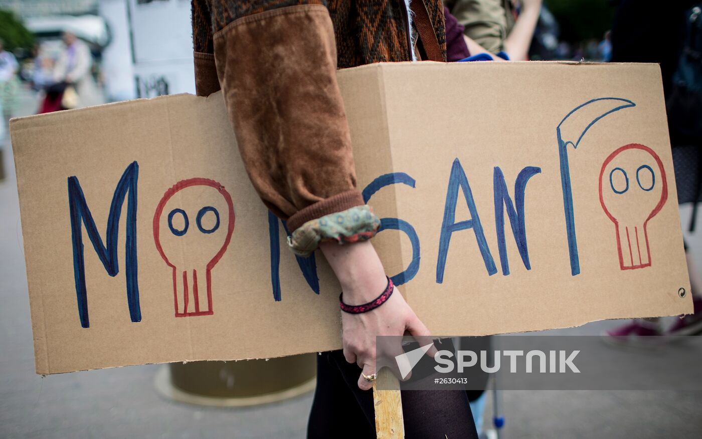 March Against Monsanto is held to protest against GMO food