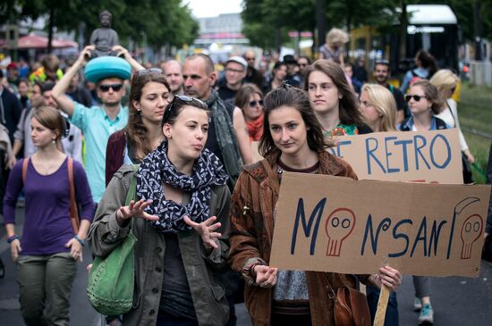 March Against Monsanto is held to protest against GMO food