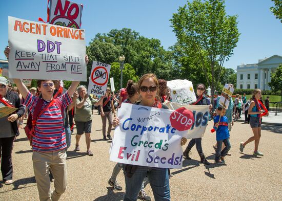 March Against Monsanto is held to protest against GMO food