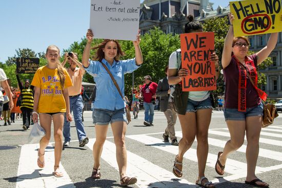 March Against Monsanto is held to protest against GMO food