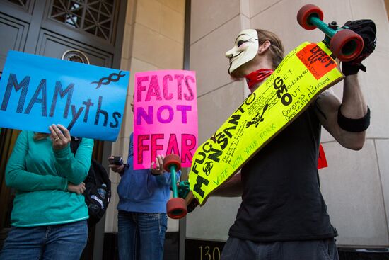 March Against Monsanto is held to protest against GMO food