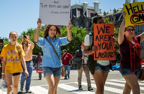 March Against Monsanto is held to protest against GMO food