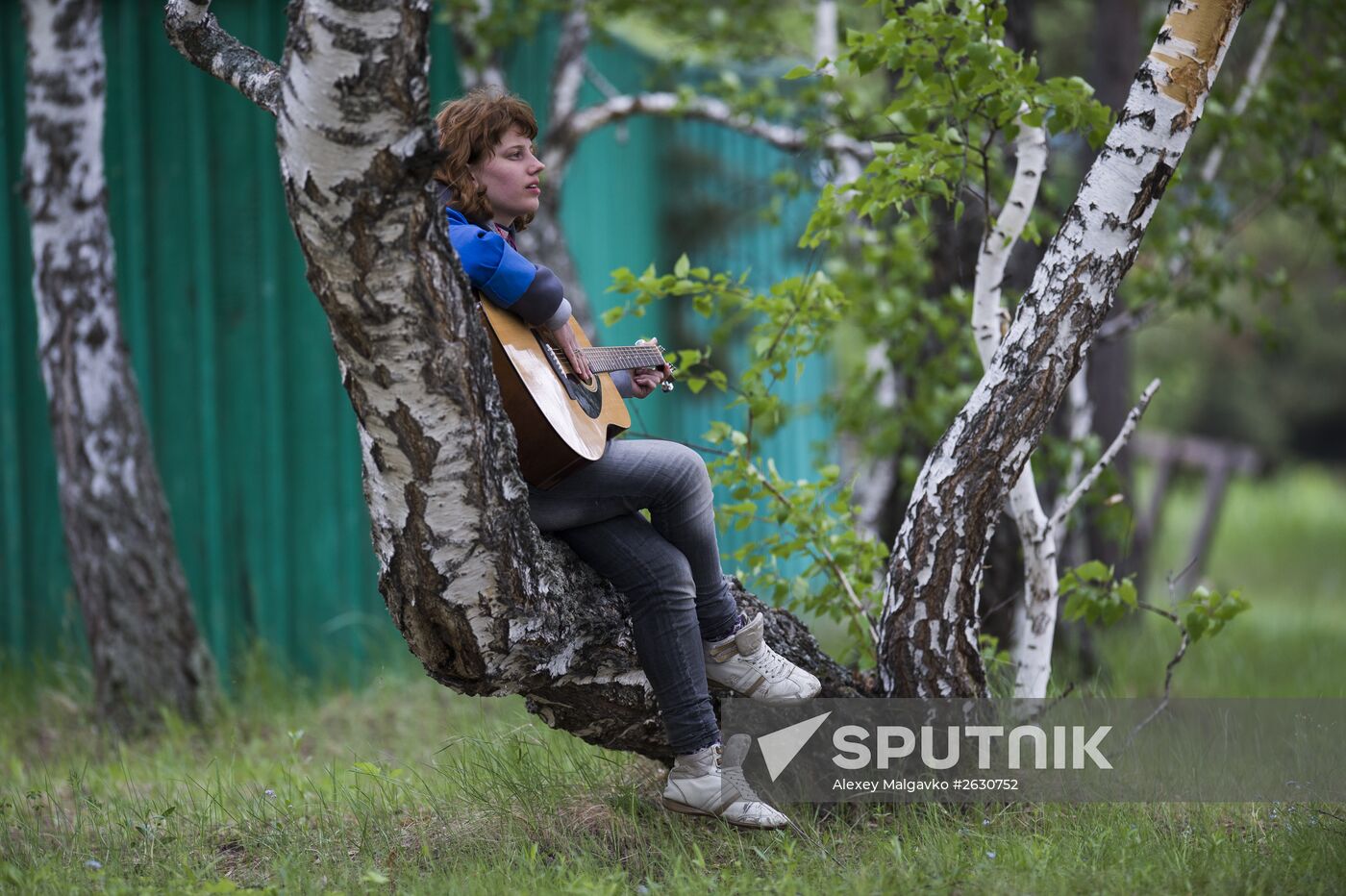 Regional gathering of students' teams in Birch Grove camp in town of Andreyevka, Omsk Region