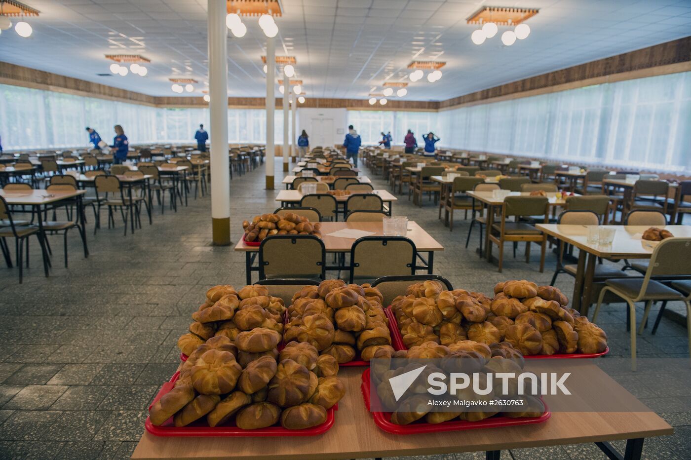 Regional gathering of students' teams in Birch Grove camp in town of Andreyevka, Omsk Region