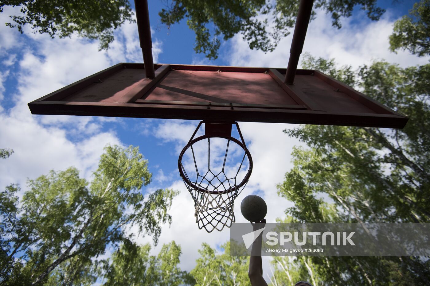 Regional gathering of students' teams in Birch Grove camp in town of Andreyevka, Omsk Region