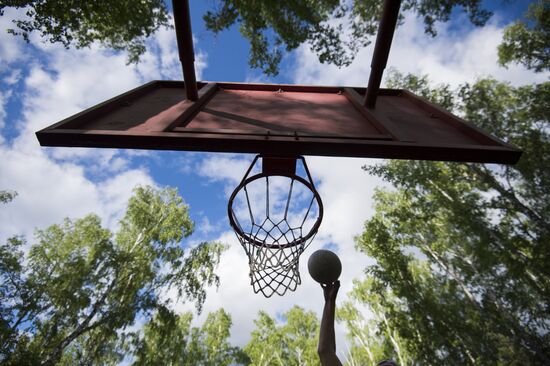 Regional gathering of students' teams in Birch Grove camp in town of Andreyevka, Omsk Region