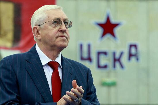 KHL championship medal award ceremony for CSKA players