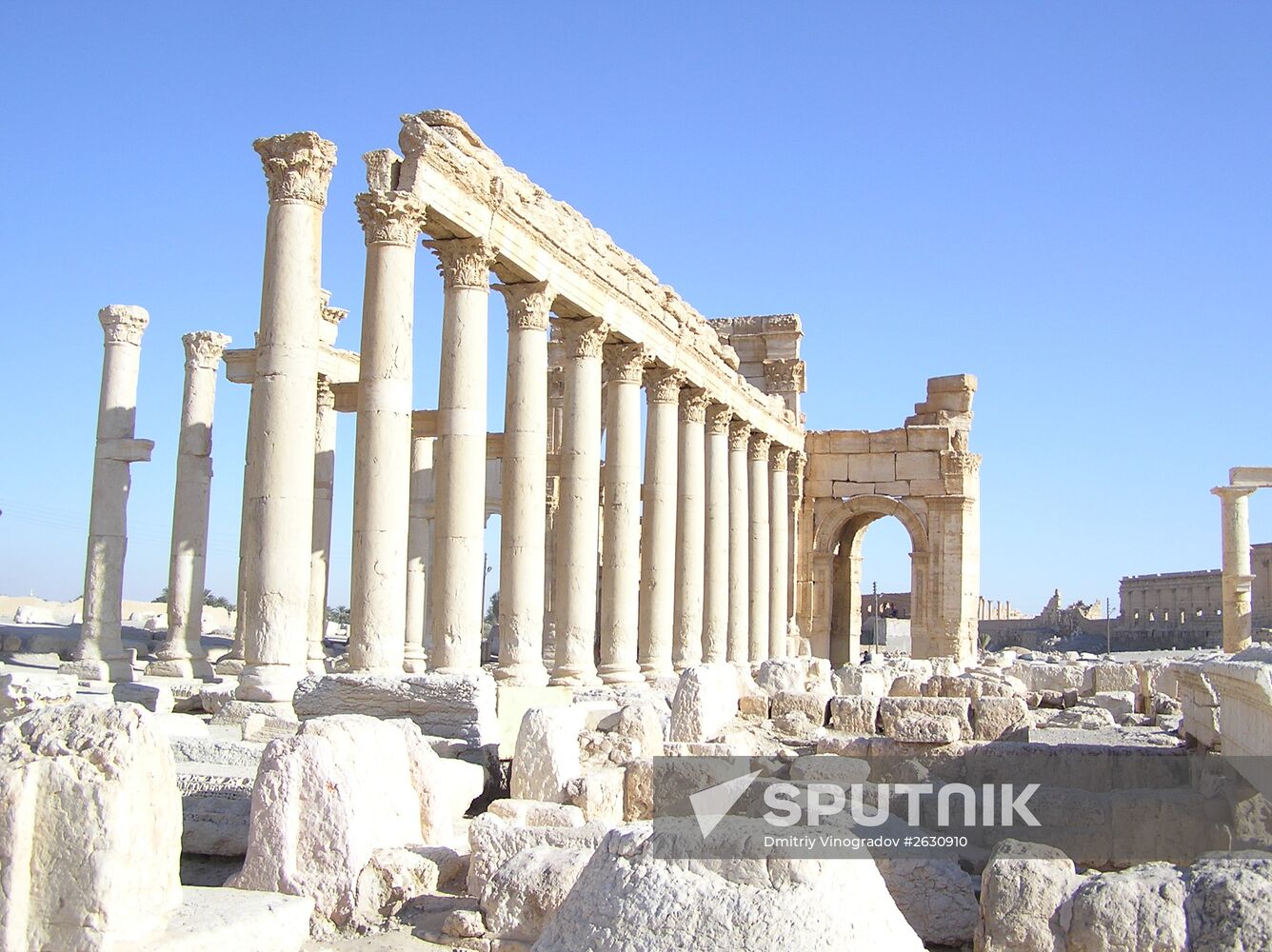 Ruins of ancient city of Palmyra