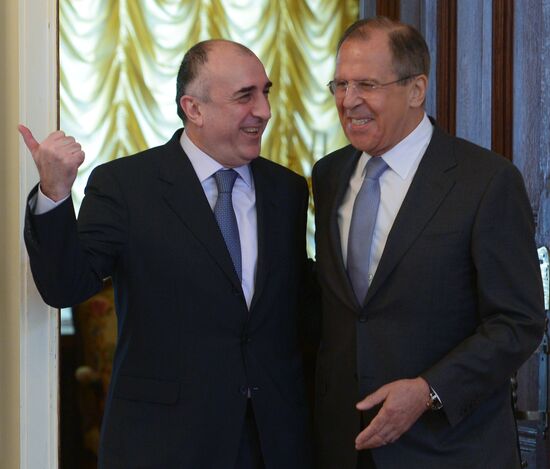 Meeting between Russian Foreign Minister Sergei Lavrov and his Azerbaijani counterpart Elmar Mammadyarov