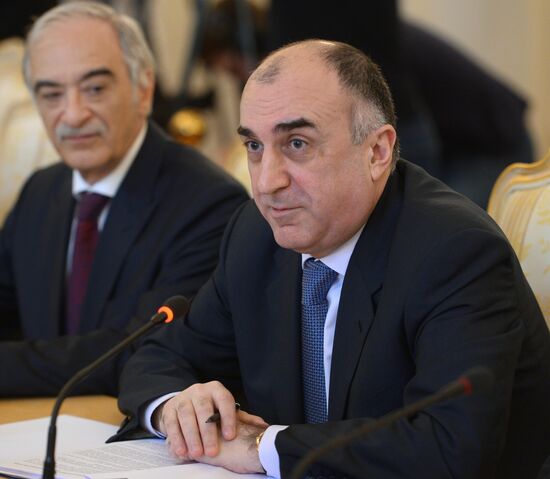 Meeting between Russian Foreign Minister Sergei Lavrov and his Azerbaijani counterpart Elmar Mammadyarov