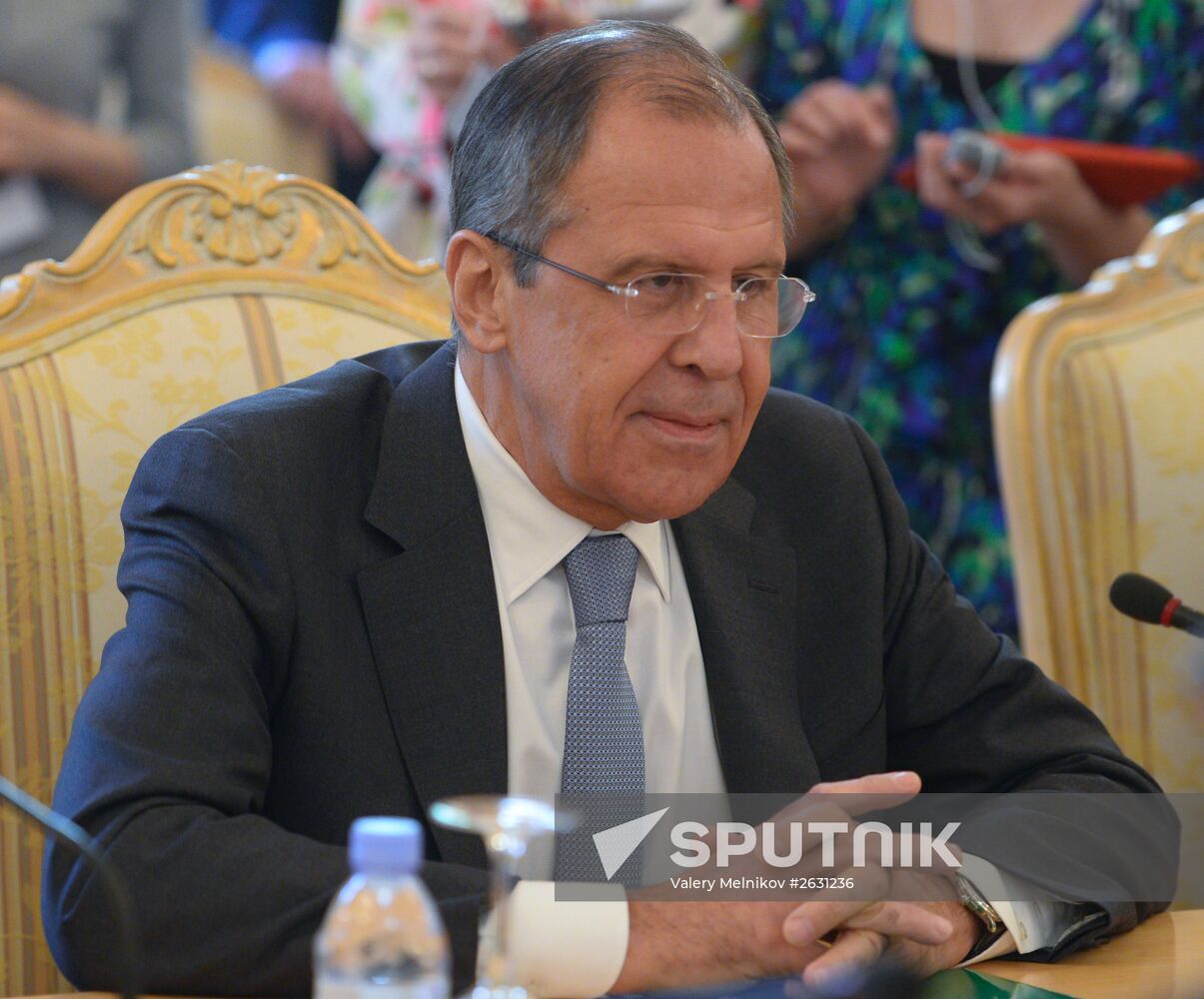 Meeting between Russian Foreign Minister Sergei Lavrov and his Azerbaijani counterpart Elmar Mammadyarov