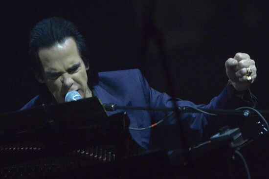Nick Cave gives concert in Moscow