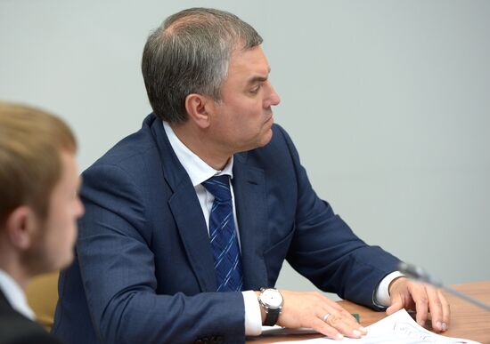 Russian President Vladimir Putin attends Delovaya Rossiya business forum