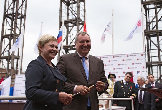 Construction of first nuclear icebreaker for Arctic launched in St Petersburg