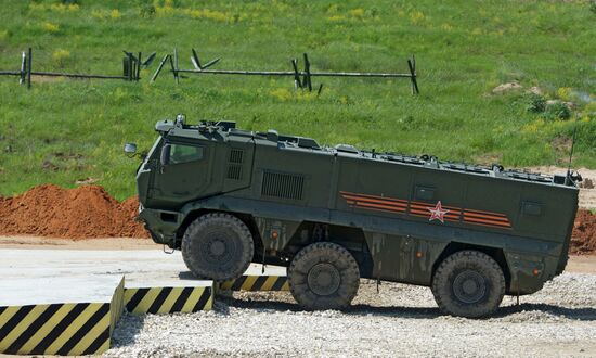 Military equipment displayed in the run-up to Army-2015 international forum