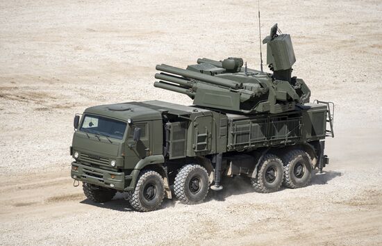 Military equipment displayed in the run-up to Army-2015 international forum