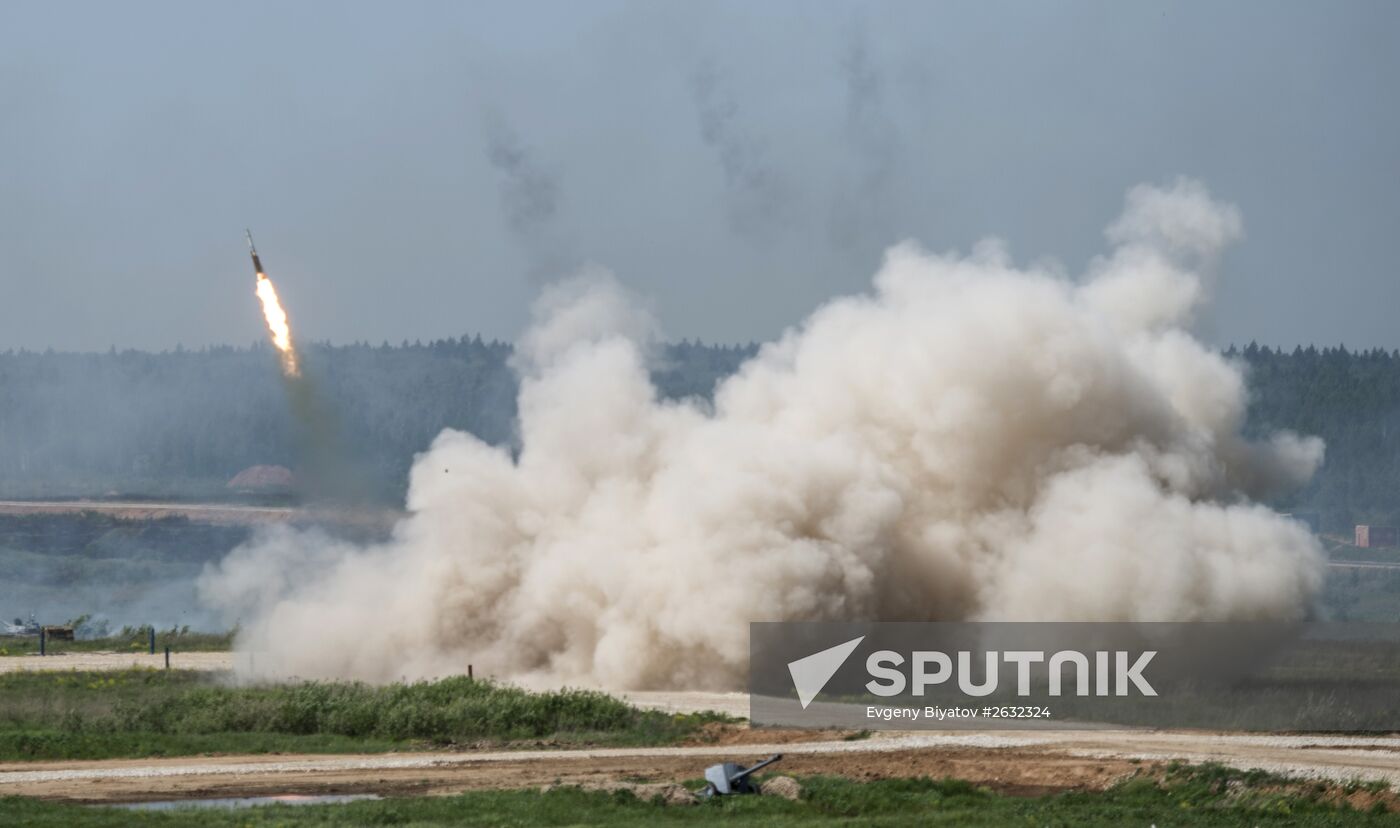 Military equipment displayed in the run-up to Army-2015 international forum