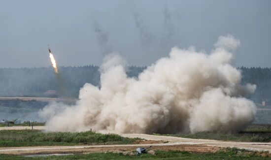 Military equipment displayed in the run-up to Army-2015 international forum
