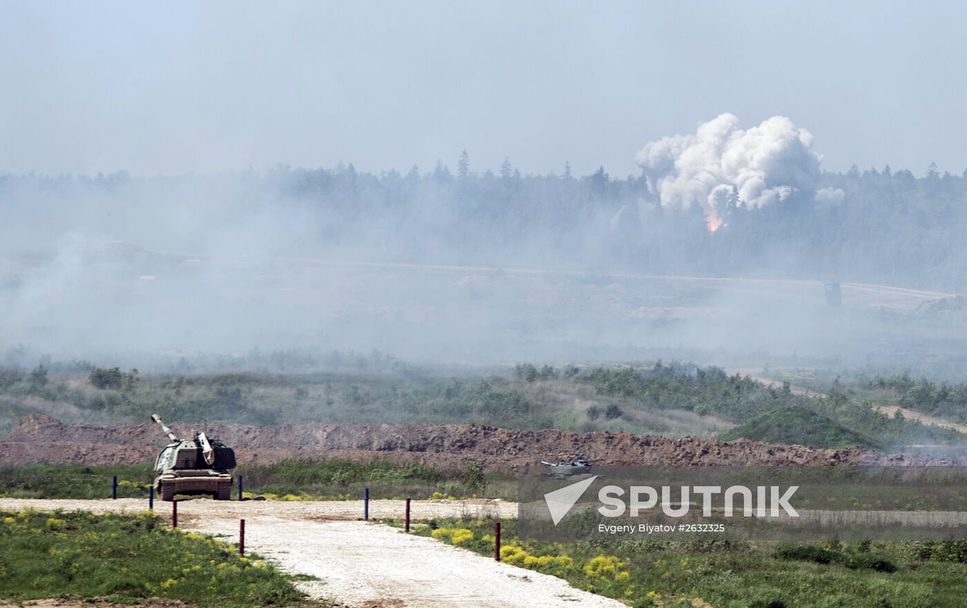 Military equipment displayed in the run-up to Army-2015 international forum