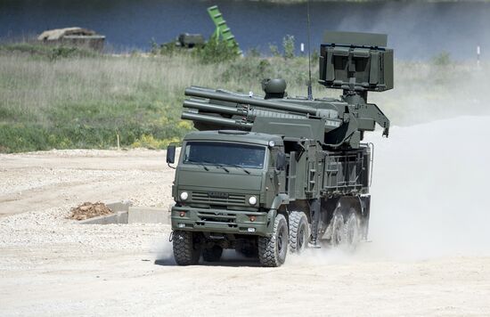Military equipment displayed in the run-up to Army-2015 international forum