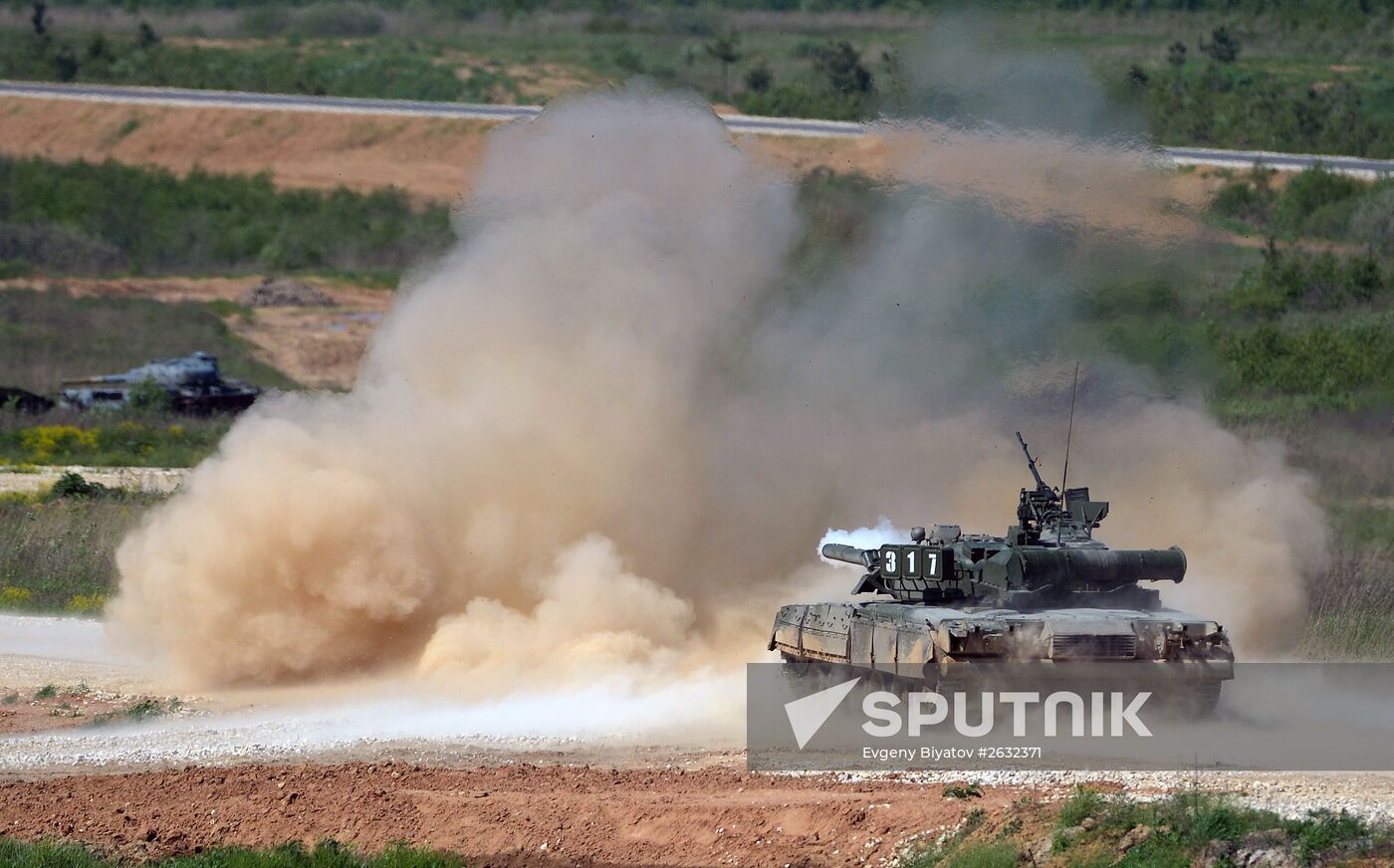Military equipment displayed in the run-up to Army-2015 international forum