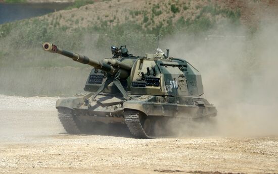 Military equipment displayed in the run-up to Army-2015 international forum