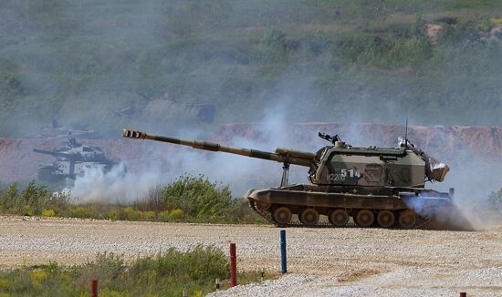 Military equipment displayed in the run-up to Army-2015 international forum
