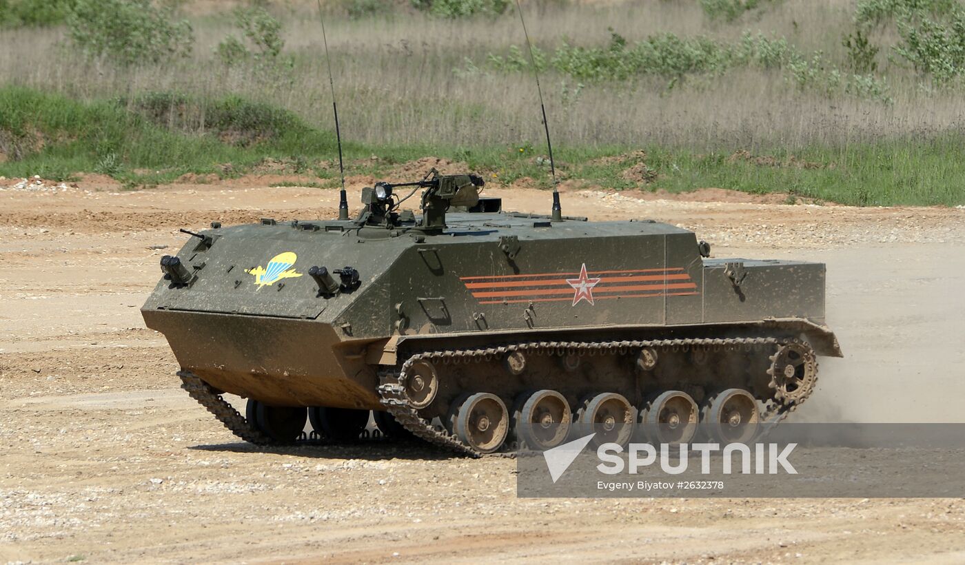 Military equipment displayed in the run-up to Army-2015 international forum