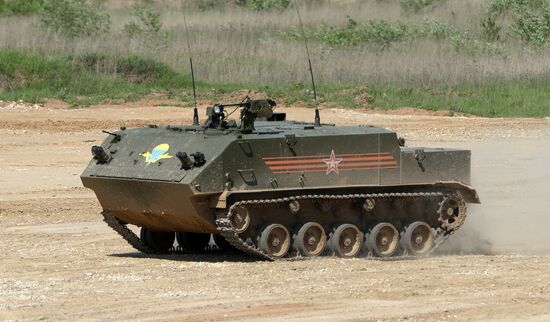 Military equipment displayed in the run-up to Army-2015 international forum