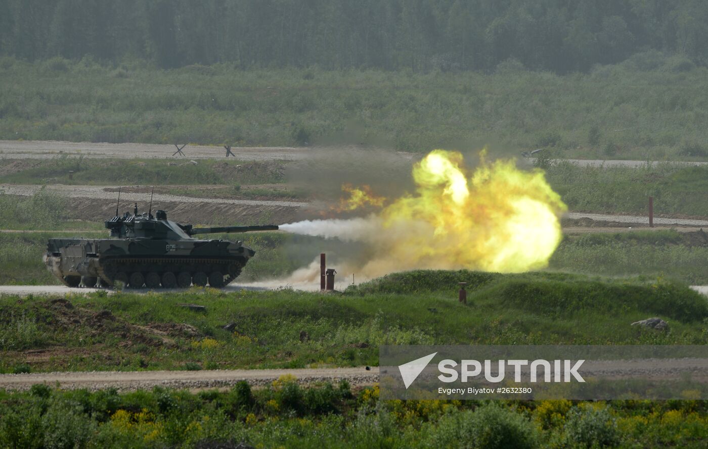 Military equipment displayed in the run-up to Army-2015 international forum