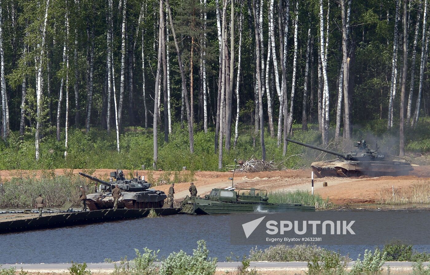 Military equipment displayed in the run-up to Army-2015 international forum