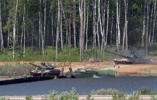 Military equipment displayed in the run-up to Army-2015 international forum