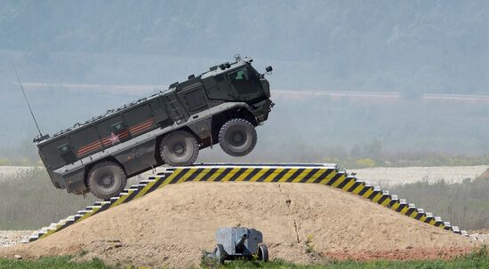 Military equipment displayed in the run-up to Army-2015 international forum