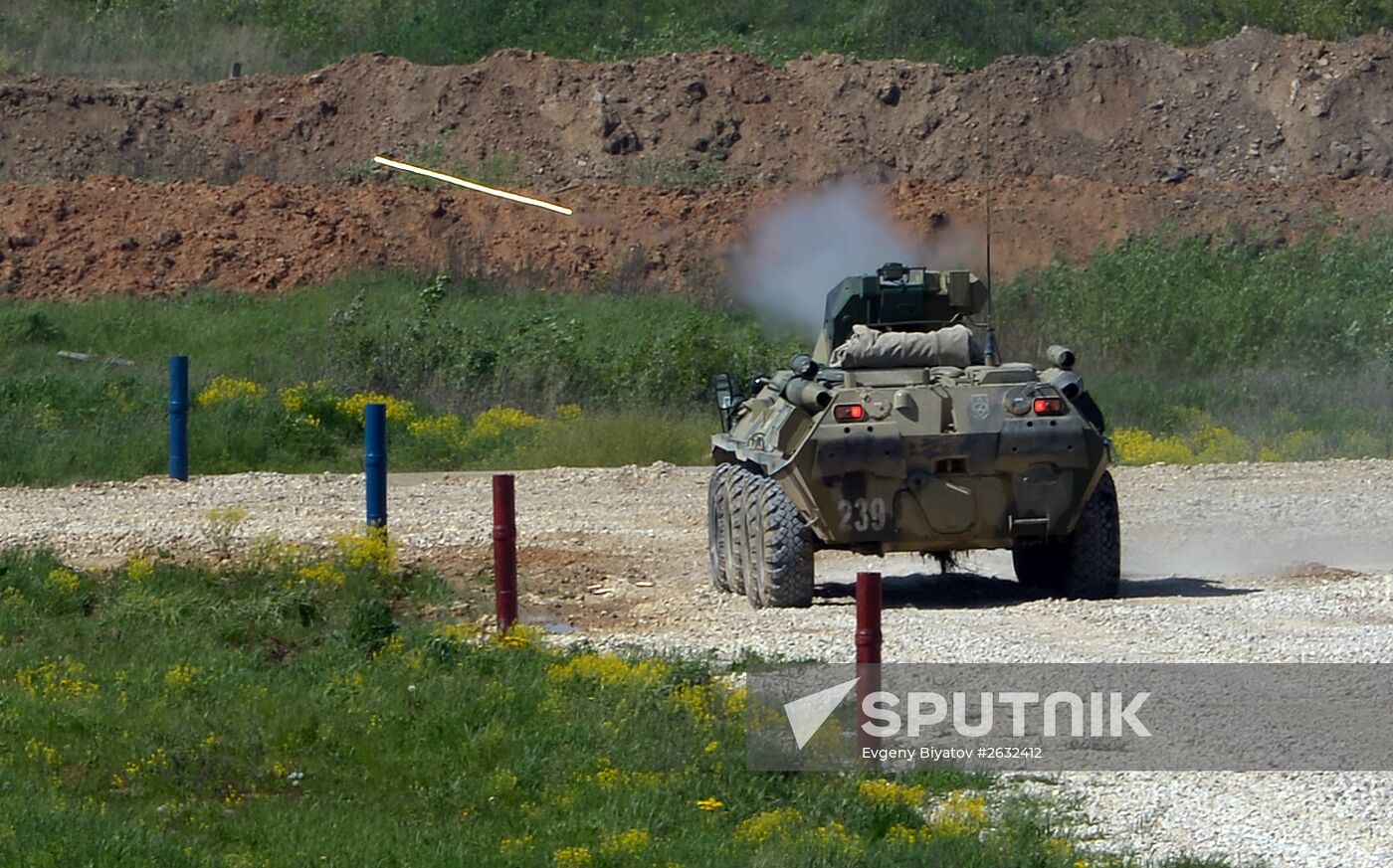 Military equipment displayed in the run-up to Army-2015 international forum
