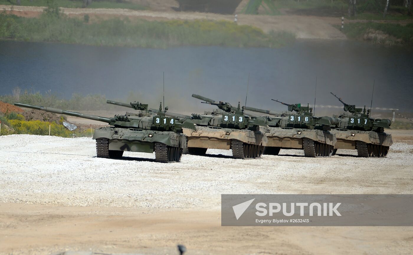 Military equipment displayed in the run-up to Army-2015 international forum