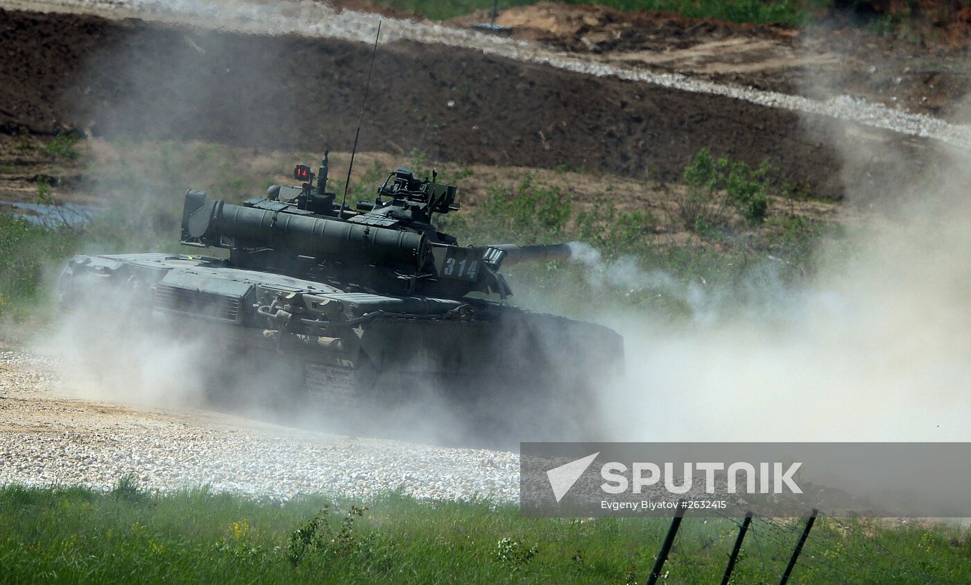 Military equipment displayed in the run-up to Army-2015 international forum