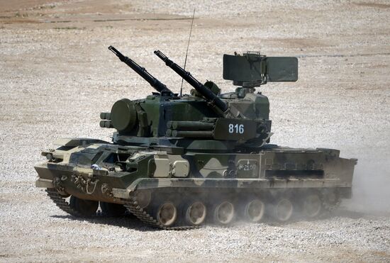 Military equipment displayed in the run-up to Army-2015 international forum