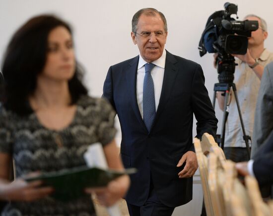 Russian Foreign Minister Sergey Lavrov meets with Russian World Congress of Compatriots Abroad