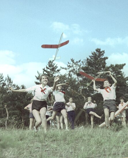 Schoolchildren during summer vacation