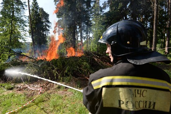 Emergencies Ministry holds command spot exercise in Kazan
