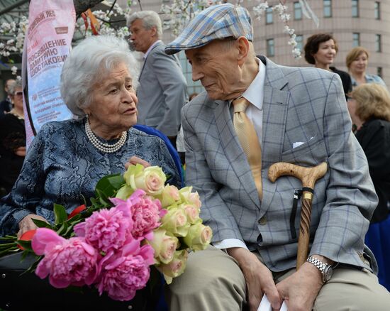 Unveiling monument to Dmitry Shostakovich