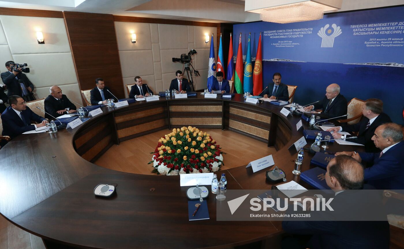 Prime Minister Dmitry Medvedev takes part in meeting of CIS and EAEU heads of governments in Kazakhstan