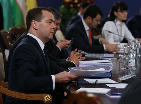 Prime Minister Dmitry Medvedev takes part in meeting of CIS and EAEU heads of governments in Kazakhstan